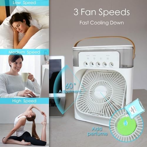 Mini Portable AC Cooler | 3-in-1 Functionality & USB Powered .